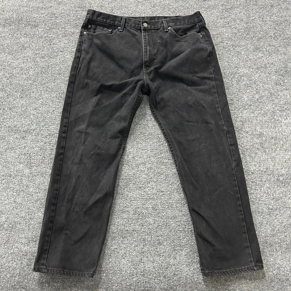Levi's Jeans Mens Size 40 Black 505 Regular Fit Straight Leg Denim Pants